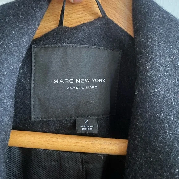 MARC NEW YORK WENDY WOOL MELTON PEACOAT - Picture 10 of 16
